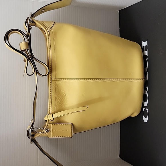 Coach Vintage Bleecker Bucket Canary Yellow Shoulder Bag - Picture 11 of 11
